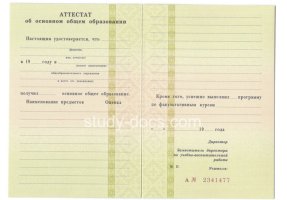 Аттестат за 9 класс 1995-2006 в Новошахтинске