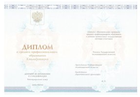 Диплом колледжа 2014 - 2019 в Новошахтинске
